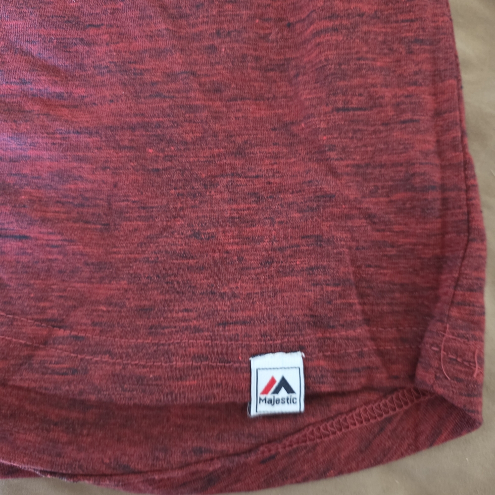 Detroit Pistons Raglan 3/4 Tee – NBA Majestic – Boys XL / Men’s S - Picture 3 of 4